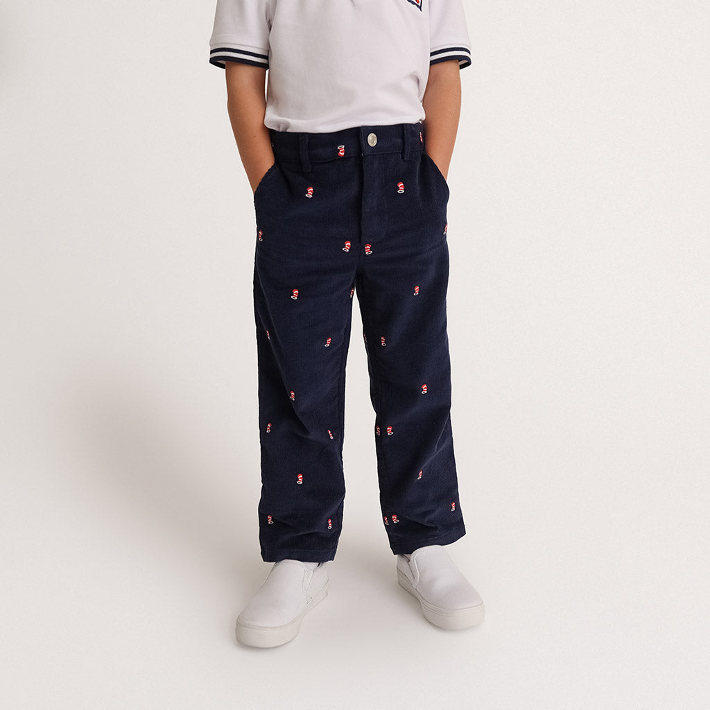 Dr. Seuss Cat in the Hat Navy Corduroy Pants