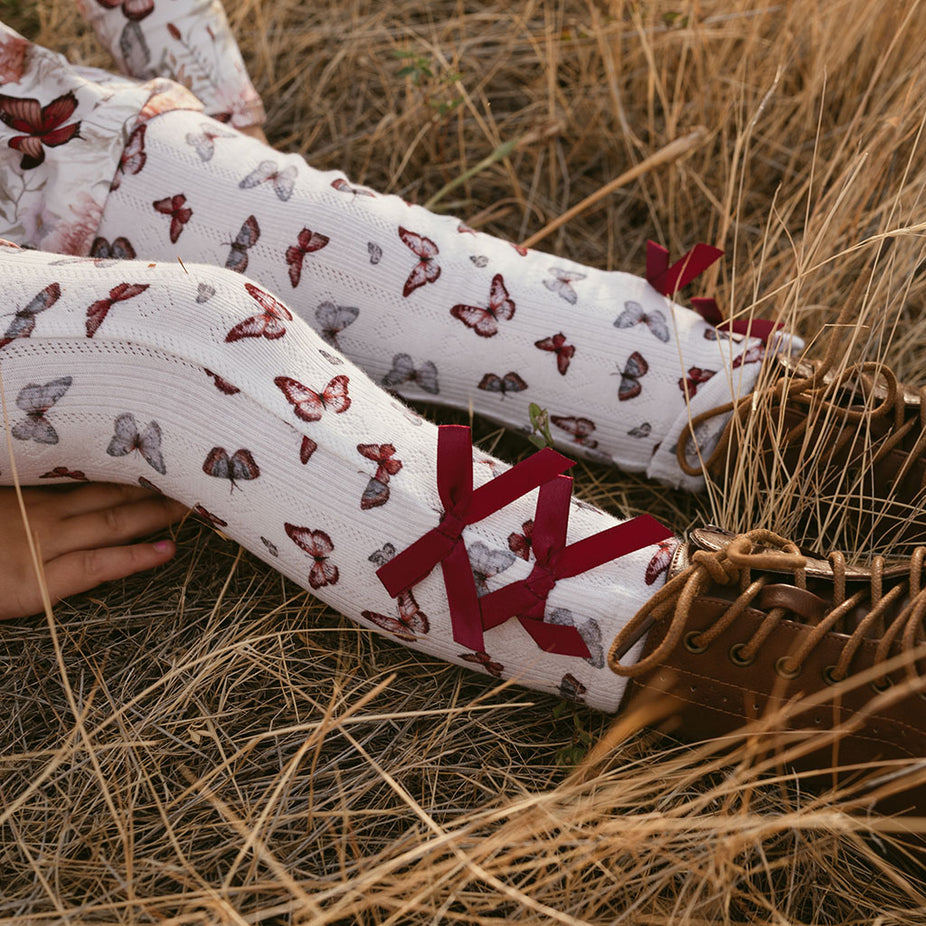 Joan Pointelle Bow Leggings