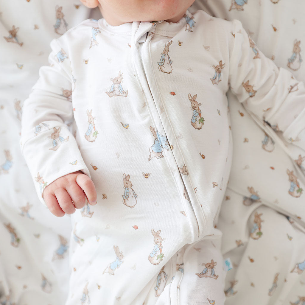 Sweet Peter Rabbit™ Footie Zippered One Piece