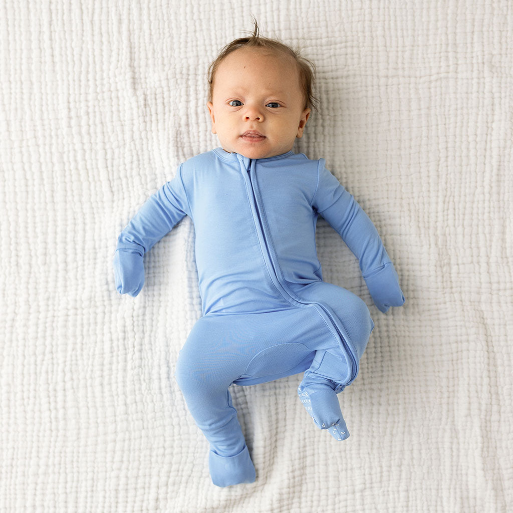Solid Blue Long Sleeve Chatham Blue Convertible One Piece | Posh