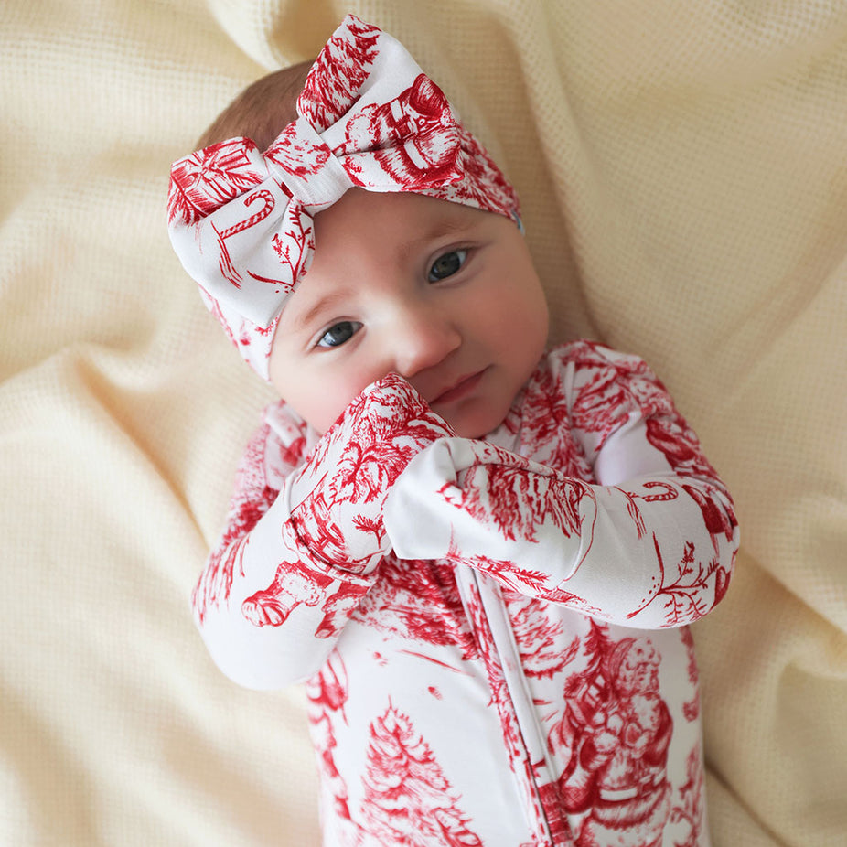 Father Christmas Luxe Bow Headwrap
