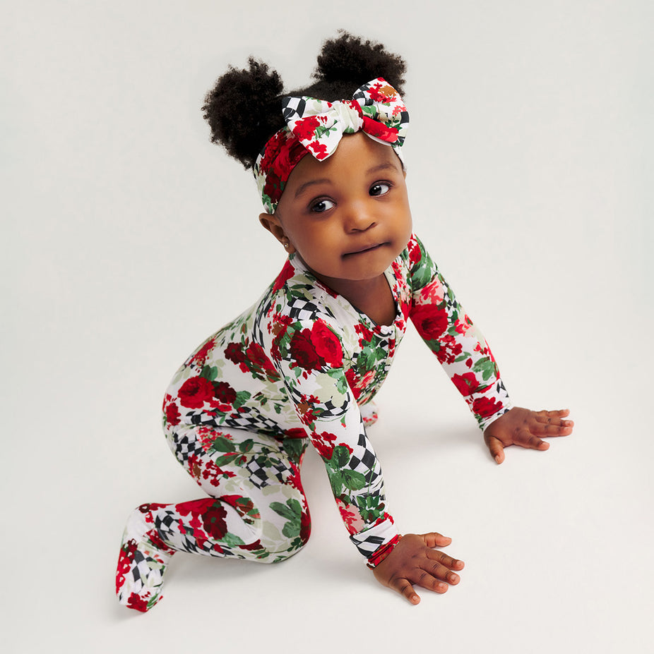 MacKenzie-Childs Wild Rose Check Convertible One Piece