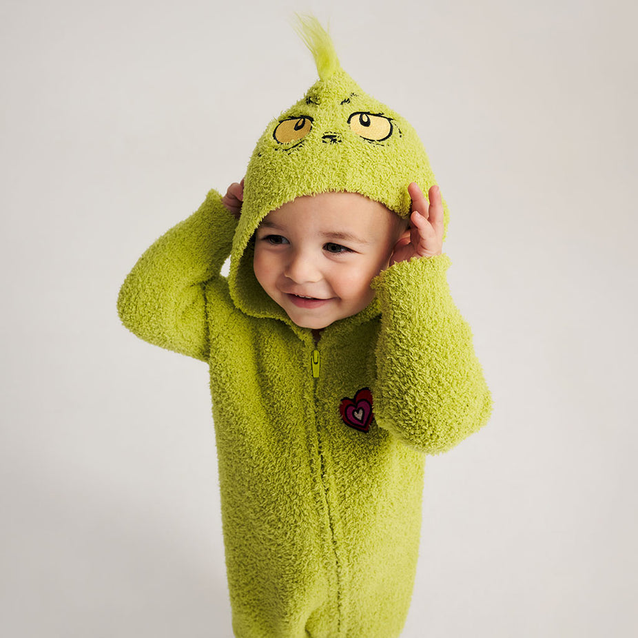 Dr. Seuss Mr. Grinch Cuddle Hooded Romper