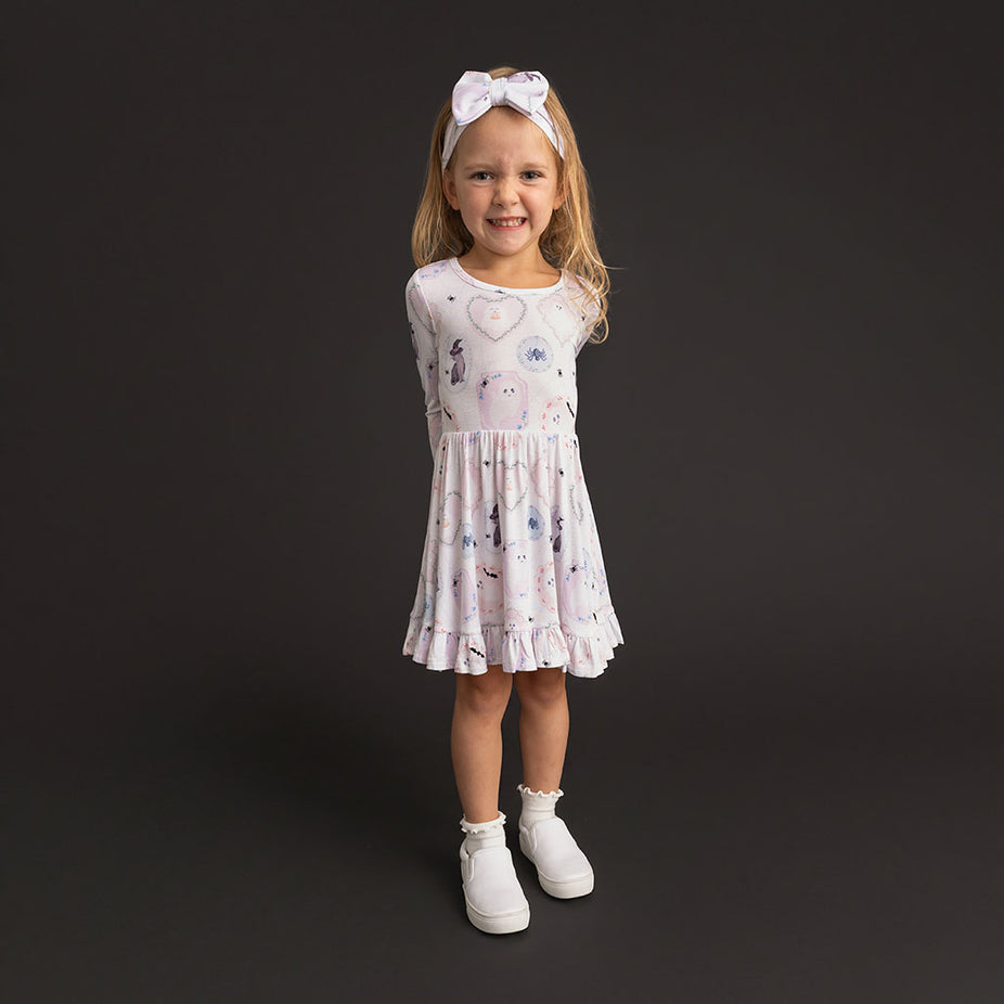 Posh Spooks Ruffled Twirl Dress