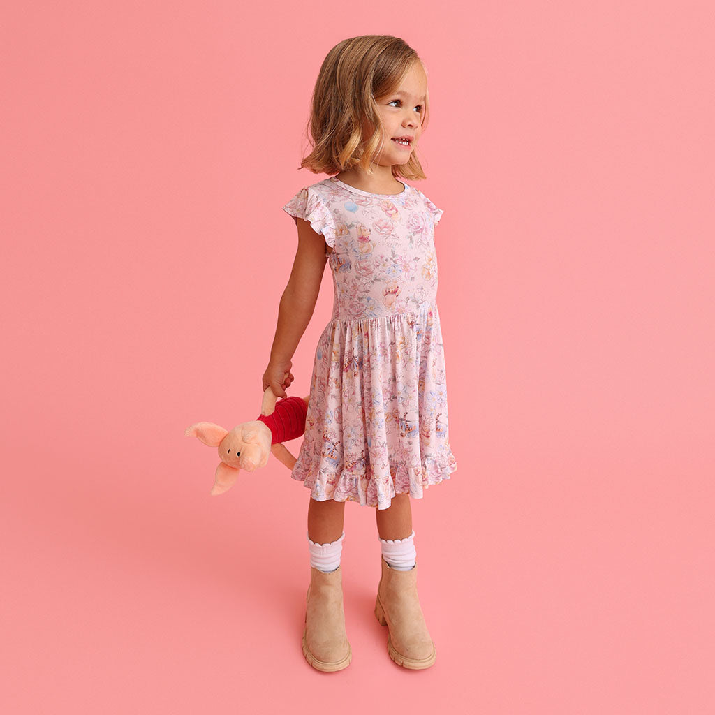 Disney Winnie the Pooh Ruffled Twirl Dress