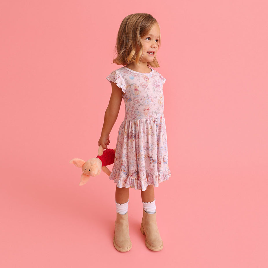 Disney Winnie the Pooh Ruffled Twirl Dress