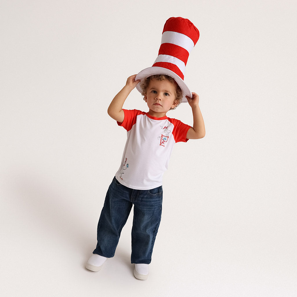 Dr. Seuss Cat Fun Raglan Tee