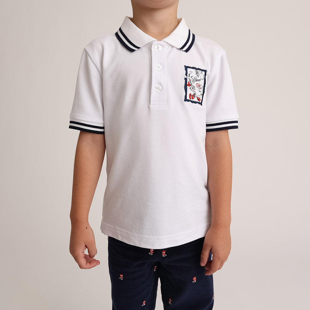 Dr. Seuss Down with a Bump Pique Polo