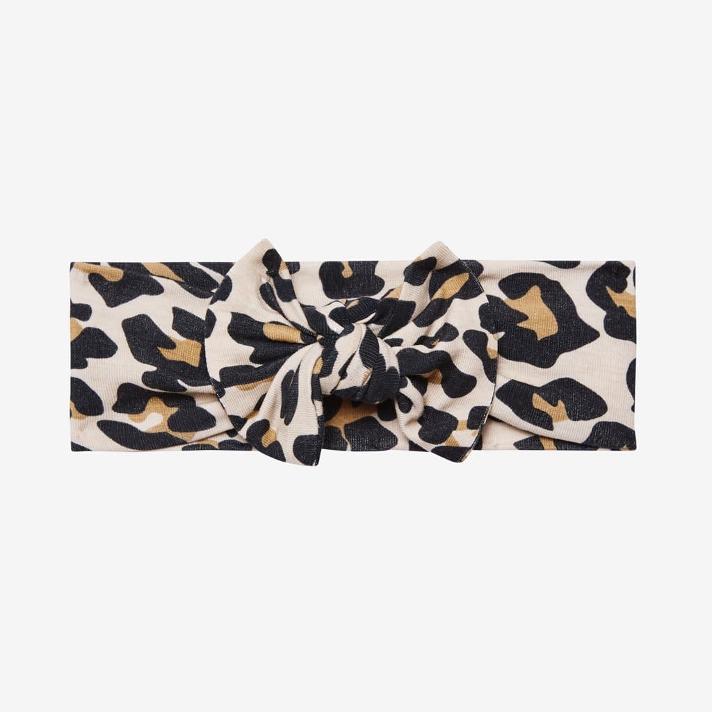 Posh Peanut Lana Leopard Tan Headwrap
