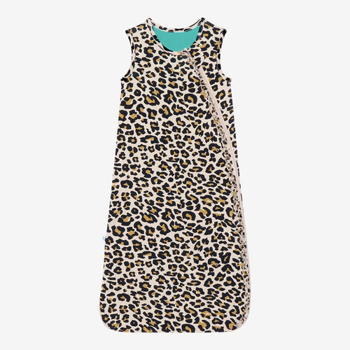 Lana Leopard Tan Sleeveless Ruffled Sleep Bag