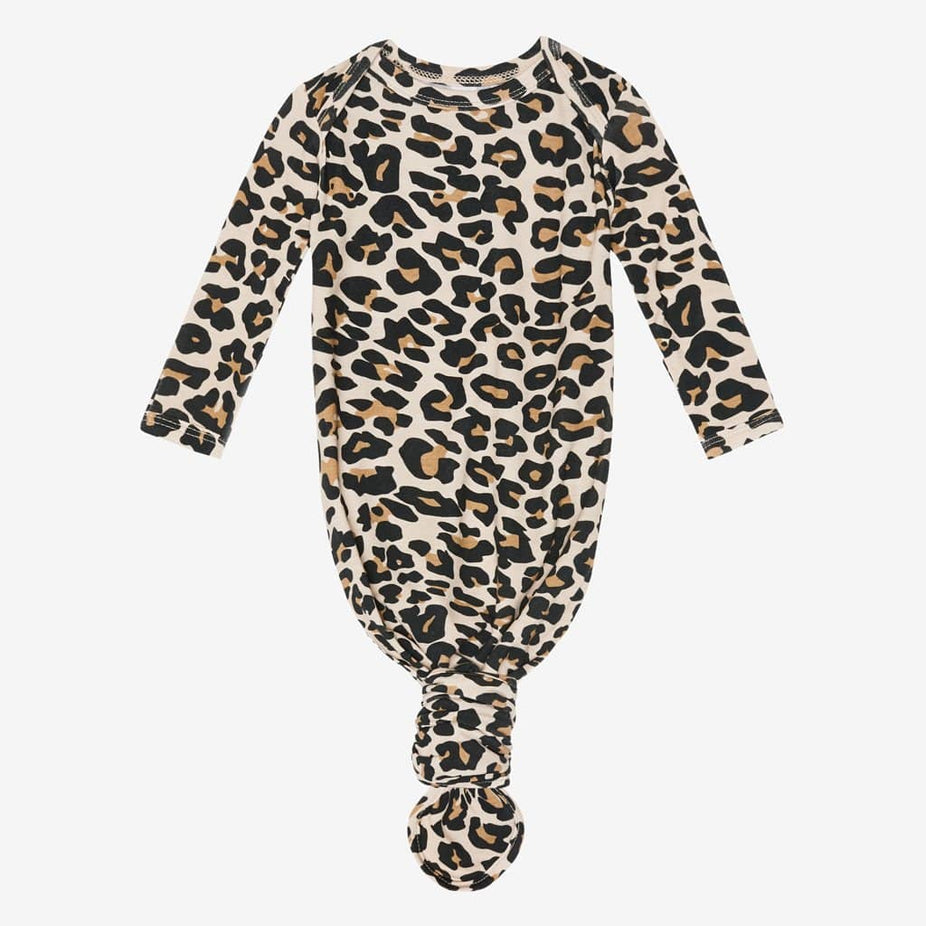 Lana Leopard Tan Knotted Gown