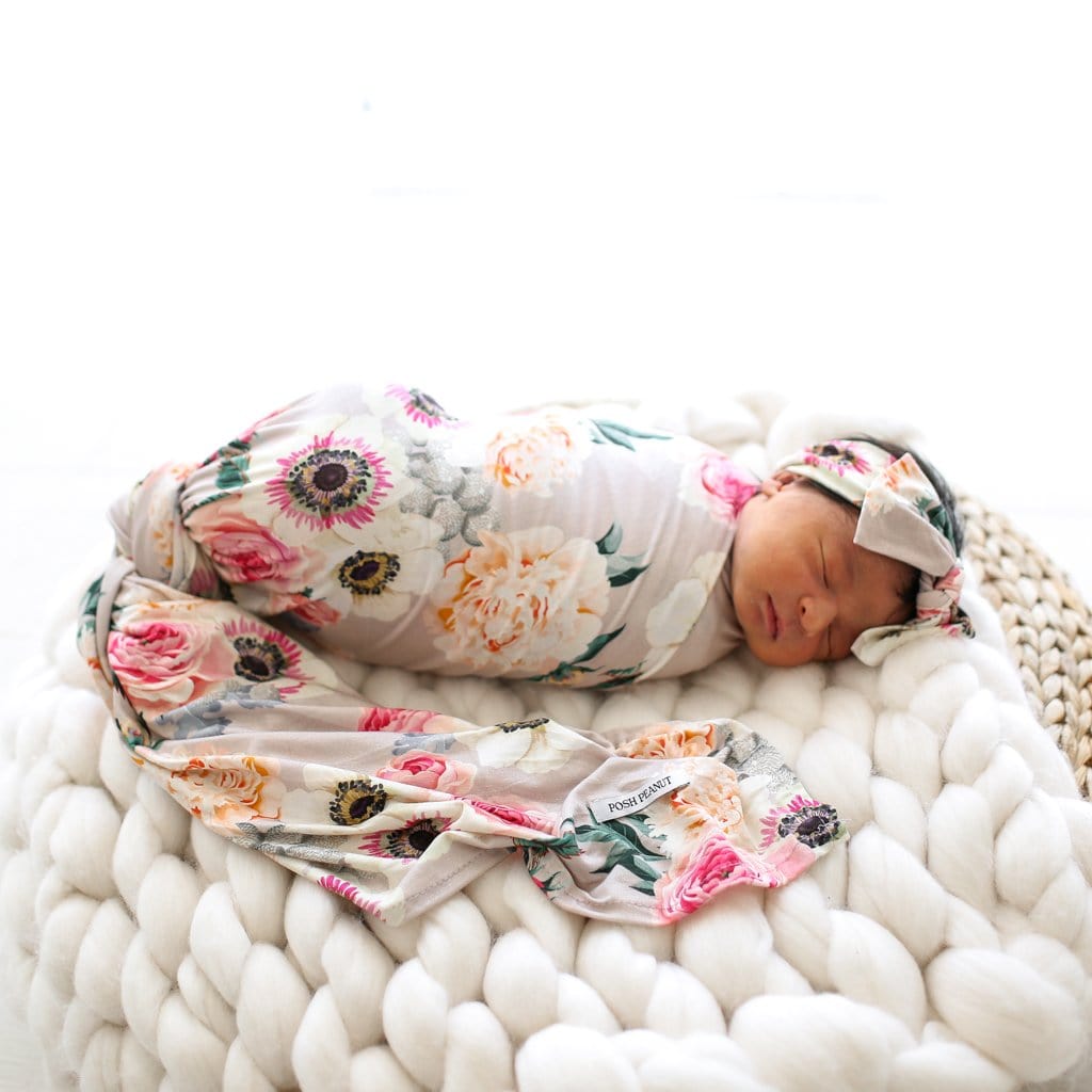 Posh Peanut Frances deals swaddle set