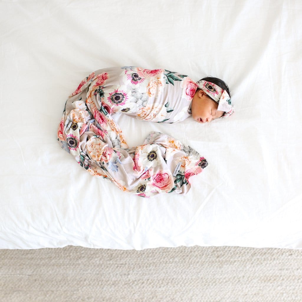 Posh peanut llama swaddle and buy headband