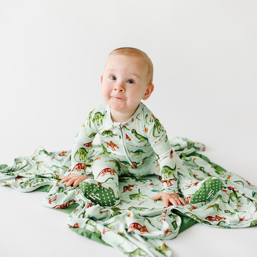 Dinosaur Baby Blanket Patoo Buddy Olive