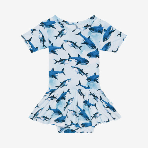 Sharks Twirl Skirt Bodysuit Dress