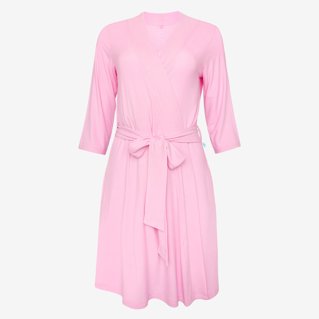 Solids Pink Women's Maternity Robe