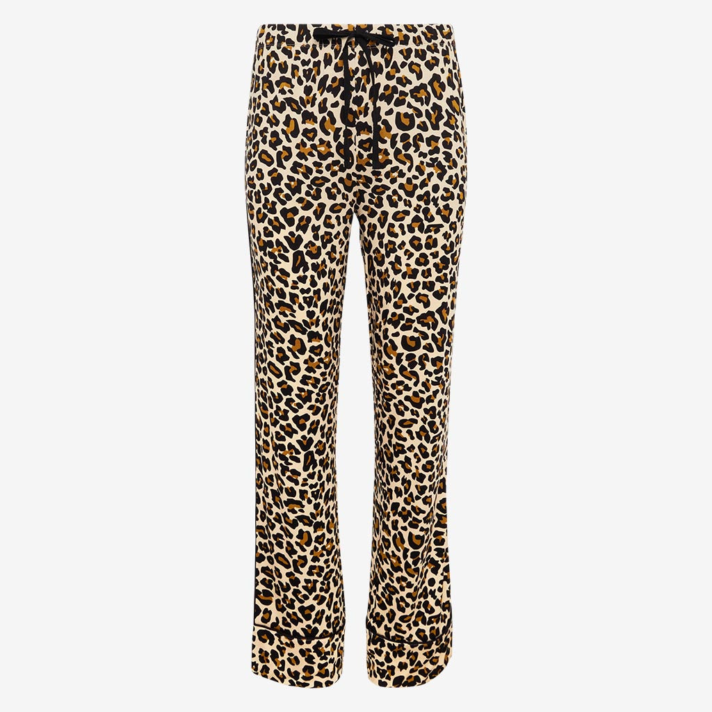 Fiercely Free Tan Leopard Print Wide-Leg Pants