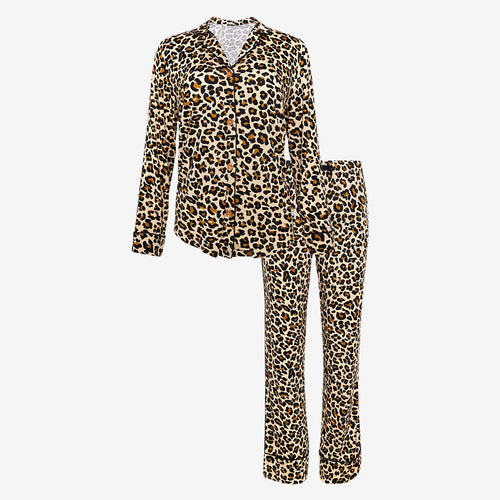 Lana Leopard Tan Women's Relaxed Pant Luxe Loungewear