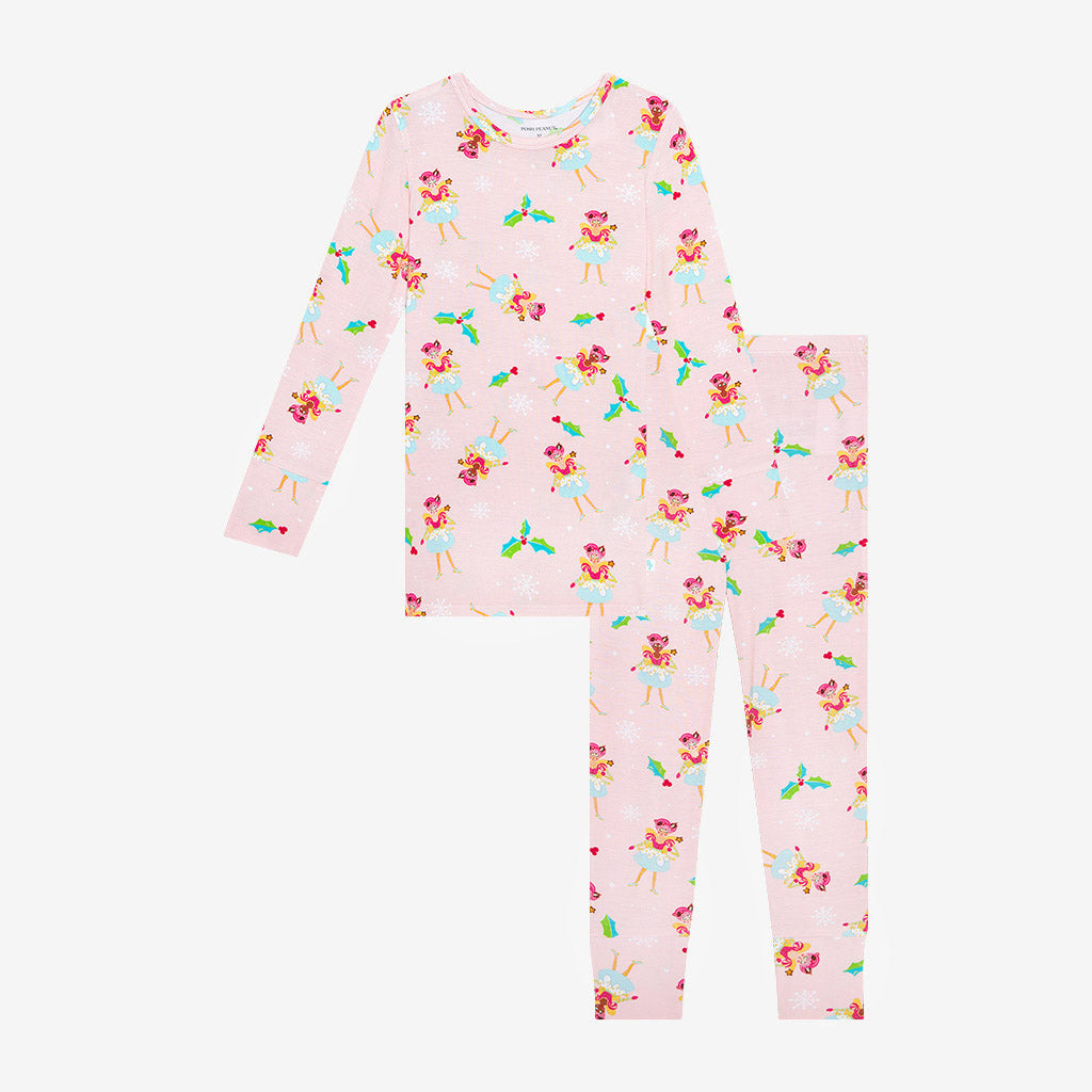 Pixie Pink Long Sleeve Toddler Pajamas | Glitterville™ x Posh Peanut®