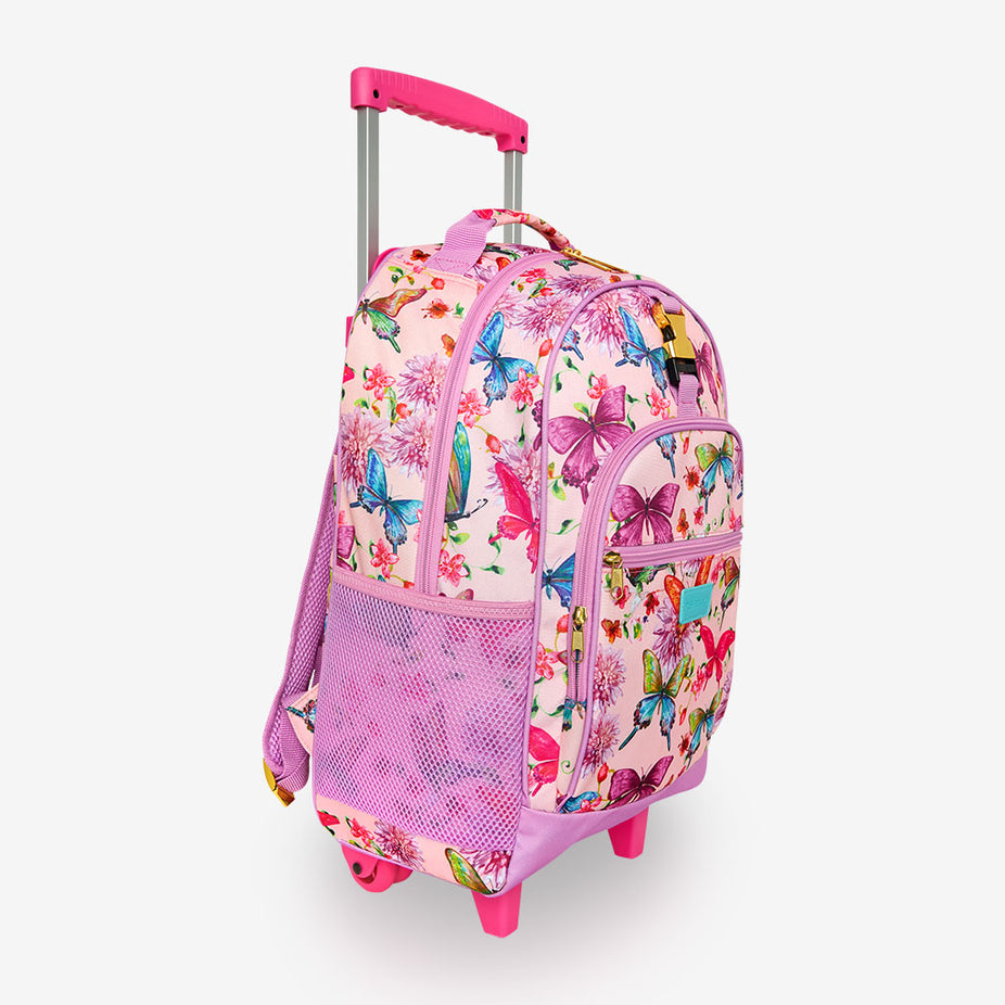 Watercolor Butterfly Rolling Backpack